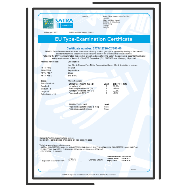 Rękawiczki-nitrylowe-bezpudrowe-MAXTER-1000-szt- czarne-Certyfikat