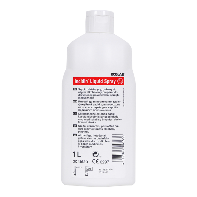 Incidin Liquid Spray do dezynfekcji Ecolab 1l