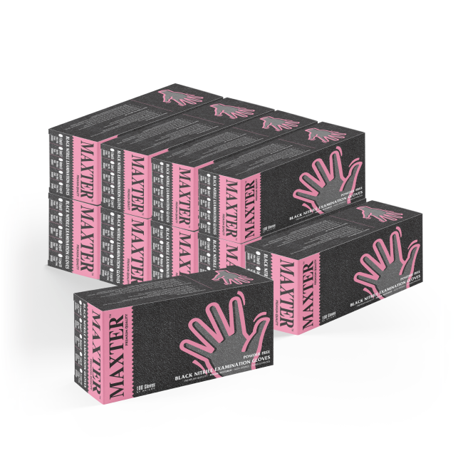 Rękawiczki-nitrylowe-bezpudrowe-MAXTER-1000-szt- czarne-10-opakowań