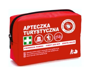 Apteczka Turystyczna + karta do usuwania kleszczy DIN 13167 PLUS