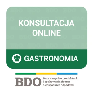 Usługa konsultacji wobec obowiązków BDO -  gastronomia   