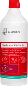 Mediclean Sanit 1L płyn do codziennego mycia wszystkich powierzchni sanitarnych wiśniowy
