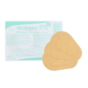 Opatrunek oczny 5x7,5cm z wkładem chłonnym cielisty ELASTOPOR EYE Zarys REF: 803212