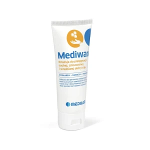 Krem MEDIWAX 75ml emulsja do pielęgnacji zniszczonej skóry raz z woskiem pszczelim tuba Medilab REF: 7320