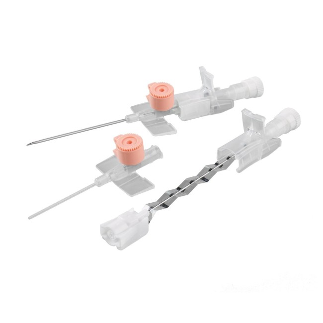 Wenflon bezpieczny 1,1x32mm 20G różowy z portem VENFLON PRO SAFETY BD